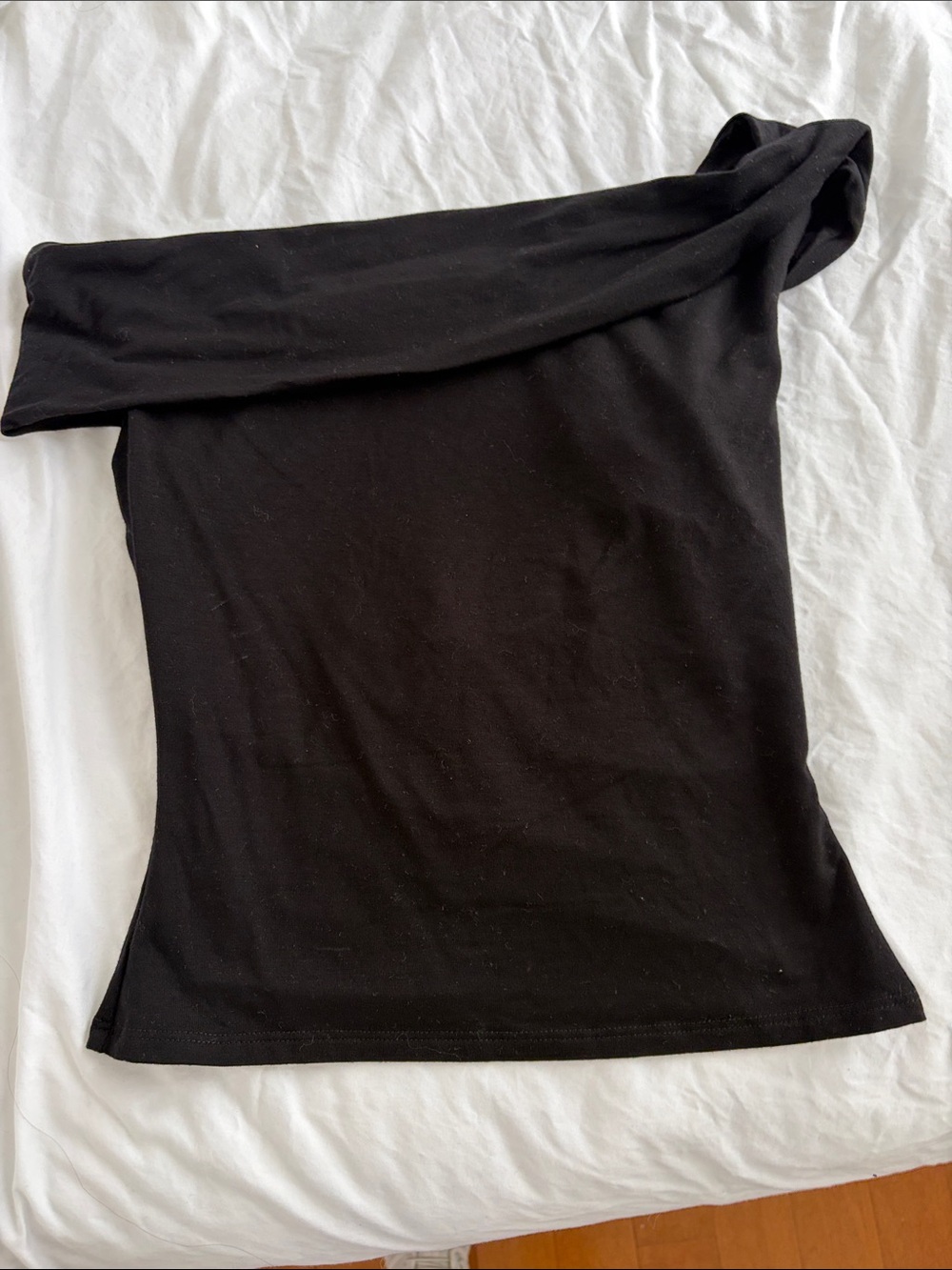 Reformation Black Off-the-Shoulder Knit